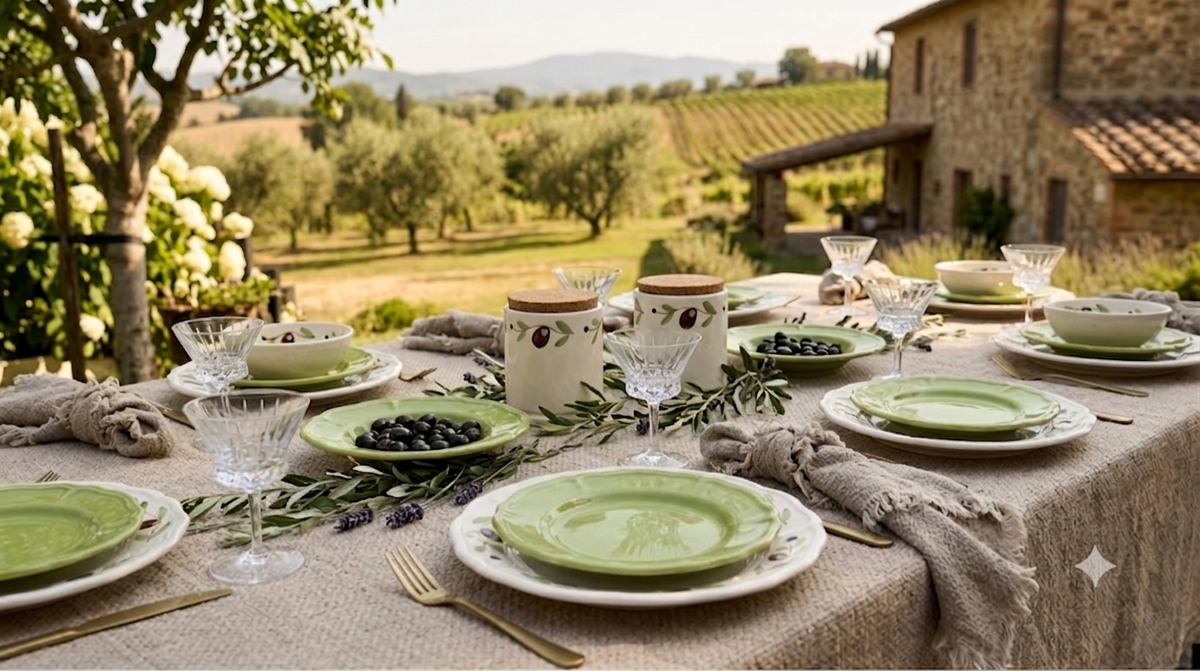 Gedekte tafel- Klein Toscane