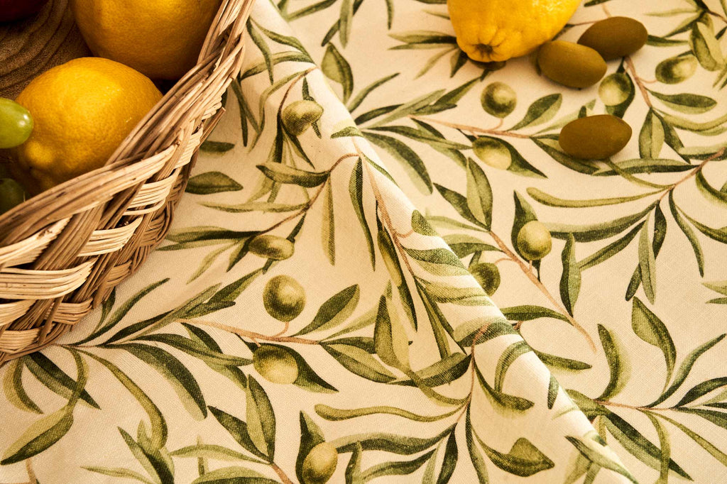 Impressie van de print van tafelkleed Lucania