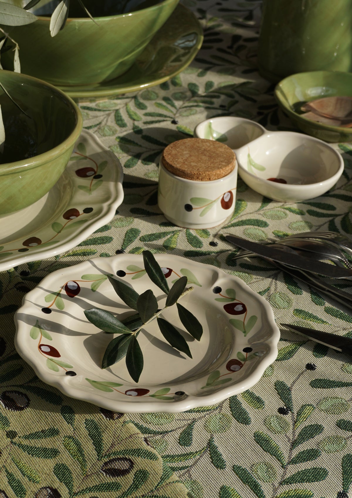 Olive servies set